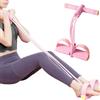 YOFDAL 1 PCS Attrezzo per addominali tutto in uno, elastici per allenamento, attrezzatura per sit-up, corda elastica a 6 tubi, attrezzo multifunzione per esercizi per le gambe (rosa)