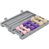 HOMCOM Set di Manubri Palestra 2x0.5/1/1.5kg con Valigetta, Manubri da 6 kg Totali con Impugnatura Antiscivolo, Allenamento Fitness Casa, Rosa, Viola, Marrone