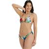 ARENA Allover Bikini Donna a Triangolo, Costume da Bagno con Tessuto Stretch ad Asciugatura Rapida, Costume da Donna con Coppe Removibili, Top e Slip con Laccetti