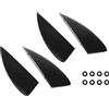 Genérico Surf Pinne | 4 Pezzi Fly Kite Surfboard Fins | Pinne Da Surf Kiteboard, Apparecchiature Di Luce Di Regolazione Rinforzata Rimovibili per Surf Attività Acqua Nuoto