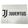 Juventus Bandiera Bianca Nuovo Logo 100% Poliestere