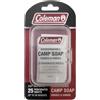 Coleman 25 fogli di sapone da campeggio biodegradabili da viaggio, per campeggio, escursionismo e zaino in spalla, perforati per 50 lavaggi, si dissolve istantaneamente in acqua calda o fredda
