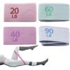 Generico Fasce di resistenza per allenamento - Set di fasce elastiche per esercizi da 4 pezzi, cinghie elastiche per allenamento di 20 libbre 40 libbre 60 libre 80 libre | fitness per yoga, pilat