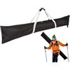 Generisch Borsa da sci - Poliestere impermeabile 185 x 33 cm | Borsa da sci regolabile con robusta chiusura lampo, auto, aereo, borsa organizer per trasportare e trasportare snowboard, sci, neve