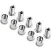 babominimer 5 bulloni per corona in acciaio inossidabile per montagna, viti per ruota dentata singola/doppia/tripla, chiusure resistenti per corona (tripla)