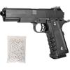 Generico Pistola softair a molla Vigor V304, plastica, POTENZA 0,9 JOULE, caricatore 12 colpi, colpo singolo, 235x155x33mm 360g, bundle 1000 pallini calibro 6mm inclusi