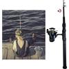 ARMERIAONLINE SINCE 1999 Kit pesca Canna da pesca completo con galleggiante Mulinello lenza, Piombo, Filo, Amo mare per bambini da surfcasting Spinning Canne