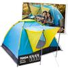 STREND PRO Tenda da campeggio 4 persone 205x205x120 cm - Tenda CON VERANDA - Tenda istantanea con tenda da sole, tenda a cupola impermeabile, tenda grande per vacanze e festival