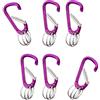 Saiyana 6OTS Large Forte Carabiner Piccolo Portachiavi Pack Carabiner Clip Per Efficiente Meteo Campeggio Per Gestione degli ingranaggi