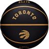 Wilson NBA Team City Collector Toronto Raptors Ball WZ4016428ID - Palline da basket, unisex, nero, 7 EU