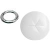 PARACHINISHOP GHIERA PASSCAVO Inox 75 MM E Guarnizione Bianca PVC Accessori Barca Nautica