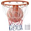 Generic cerchio da basket in acciaio, cerchio da basket all'aperto,Anello da basket appeso per esterni | Stabile canestro ispessito canestro da basket resistente all'usura per cortile