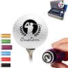 custyoulife Timbro personalizzato per pallina da golf, a lunga durata, per ping pong, badminton, rugby, calcio con bottiglia di inchiostro, facile marcatura, accessori da golf unici regalo per gli