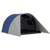 Outsunny Tenda da campeggio familiare 3-4 persone con doppio tetto 3000 mm e borsa da trasporto, tenda a tunnel impermeabile leggera ventilata, facile da montare, dom. 390L x 315L x 188H cm