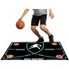 Ruwshuuk Tappetino da basket per allenamento, silenzioso, antiscivolo, tappetino per allenamento di pallacanestro, bambini, professionisti, giocatori, casa, dormitorio, appartamento, soggiorno