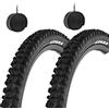 ECOVELO EBA20MBK 2 Copertoni Mtb 20X1.95 + Camere Pneumatici Gomme Tassellate Bicicletta Mountain Bike Bici 20 da Bambino