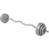 GORILLA SPORTS® Set Bilanciere con Pesi - 35kg, Barra Curva EZ 120cm Ø30mm, Dischi in Ghisa Verniciata, 2 Collari a Stella - Bilanciere Curl, Dischi Pesi, Palestra da Casa, Fitness, Allenamento