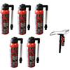 MVTEK 5 x Fast CO2 (GONFIA E RIPARA) per Bici Bicicletta MTB Mountain Bike/Strada - Corsa - Kit Fast BOMBOLETTE