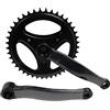 MADICKS GUARNITURA Corona Bicicletta Singola A Perno Quadro 42 Denti + Braccio PEDIVELLA 170 mm - Bici Bike 42x170