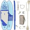 Walk on Water Paddle Gonfiabile AIRGLISS Moon 11.0 FINO A 2 Persone (Max. 170kg) | Adulto E Bambino | Stabile E Di Qualite | Completo di Tutti Gli Accessori: PAGAIA, GONFIORE, Borsa, ALLERON, Leash