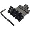 Generic Supporto per Cannocchiale Tattico, Confezione da 2 Angolo di 45 Gradi, Alluminio Slitta Laterale Offset Airsoft 20mm Picatinny Weaver Adattatore per Base Laser