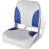vidaXL Sedile per Barca Pieghevole e Cuscino Blu-Bianco 41x36x48 cm Boat Seat