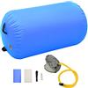 vidaXL Rullo da Ginnastica Gonfiabile con Pompa 100x60 cm in PVC Blu