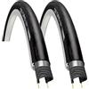 ECOVELO 2 COPERTONCINI CST 700 X 23C (23-622) PNEUMATICI IN GOMMA PIEGHEVOLI PER BICI CORSA BDC ROAD ANTI-FORATURA EPS