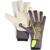 PUMA Guanti da portiere unisex ultra Ultimate Hybrid 9, colore argento opaco giallo alert blu