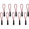 MagiDeal Generico 10pz Cerniera Cordoncino Riflettente Cordicella tirarere Zip Puller Zipper Pull -