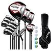 Wind Greeting Set da Golf da Uomo,Set Completo per Principianti,12 Mazze da Golf e Sacca con Carrello,Stecca in Grafite,Mano Destra