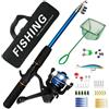 Generic Set Da Pesca, Canna Da Pesca Combinata - kit Completo Combinato Con Mulinello Portatile, Borsa Da Pesca Per Figlio, Amico | Marito, Pesca D'acqua, Viaggi, Fidanzato, Padre recupero senza