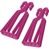 KlipSki Porta sci e bastoni KlipSki, 1 paio (fucsia), uso rapido e semplice da utilizzare, per esperti e bambini