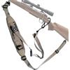 TCHAWk Cinghia per Fucile Regolabile a Due Punti, Cinturino per Arma Outdoor con Rilascio Rapido e Spalla, Nylon Camuffato 110-160cm