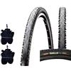 CST 2 COPERTONI CST C-1096-P (44-559) 26 X 1.60 + CAMERE CROSS ALL SEASON COMPOUND DEMISLICK PNEUMATICI PER BICI BICICLETTA MOUNTAIN BIKE O STRADA
