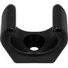 Dolvitrny Morsetto per gancio per barca in nylon nero e clip di montaggio telescopica per tubi da 24 mm, accessorio per ponte yacht - Clip di stoccaggio gancio per barca (2 pezzi)