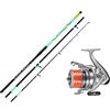 agc Kit Surfcasting Colmic Canna Altura 4,20 m 100-200 Gr + Mulinello Trabucco Oceanic 8000