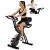 Generico Mengmiao Cyclette Pieghevole Silenziosa - Bici Statica per Casa con Resistenza Magnetica