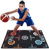OKJHFD Tappetino da Allenamento Per Pallacanestro, Tappetino da Basket da 2 Mm Muto Allenamento Per Pallacanestro in Gomma Nera Riduce Il Rumore, Attrezzatura Per Allenamento di Pallacanestro Per Bamb