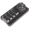 Gexgune Adattatore universale per binario Picadinny da 2/3 slot | Supporto bipiede QD per perno girevole per fucile | Adatto a perni da 10,5 mm | Base in alluminio e gomma (A Style)