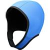 Easnea Cuffia da surf in neoprene da 3 mm, estensibile con sottogola, per muta termica, per sport acquatici, nuoto, kayak, snorkeling (blu)