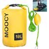 MOPHOEXII Ancora 2 in 1 con ancora di sabbia per piccole imbarcazioni, moto d'acqua, canoe e kayak, borsa impermeabile per escursionismo, campeggio, sport acquatici, kayak, canottaggio, surf e tubi (giallo, 10