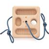 Whiteoak Hangboard Portatile Tascabile per Arrampicata I Hangboard in Legno 12x10x3 cm I Tastiera Arrampicata Training Board I Dispositivo di Riscaldamento