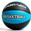 SportVida Pallone Basket, Gomma resistente all'umidità di alta qualità, Articoli per appassionati di basket, il miglior basket 7, 24 cm, 1 unità