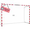 HUDORA Porta da calcio Allround 300 - porta da calcio stabile per bambini e adulti - porta impermeabile e stabile con misure per la palla a mano - Da esterno per tempo libero e training