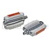 RMS Coppia Pedali Bici City Bike - Graziella - Olanda - R - Bacchetta - Sport Bianco