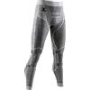 X-BIONIC Apani 4.0 Merino Pantaloni Funzionali Base Layer Leggings da Compressione Calzamaglia Termica Uomo Lana per Ski Autunno Inverno Nero/Grigio/Bianco S