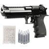 Generico Pistola CO2 Desert Eagle DE L6 softair blowback, POTENZA 0,9 JOULE, polimero/metallo, singolo/raffica, hop-up, 269mm 1094g, bundle 1000 pallini + 5 bombolette