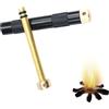 Generic Fire Piston Starter - Portable Metal Tube | Manual Ignition Survival Gear for Outdoor Camping Hunting Hiking Bushcraft Kit Reliable Lightweight Adventure Lighting Tool