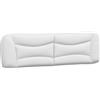 vidaXL Cuscino per testiera bianco 180 cm in Pelle finta